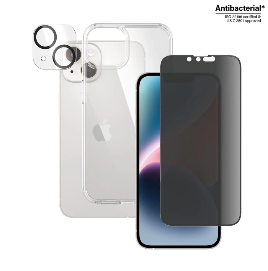 PanzerGlass™ 3-in-1 Privacy Schutzset für iPhone 14 PanzerGlass™ 3-in-1 Privacy Schutzset für iPhone 14